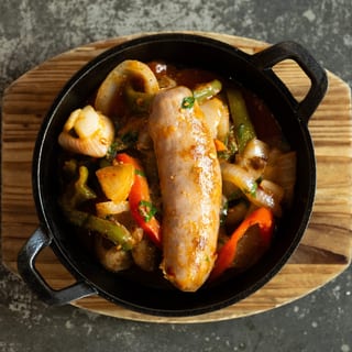 Sausage, Peppers & Onions